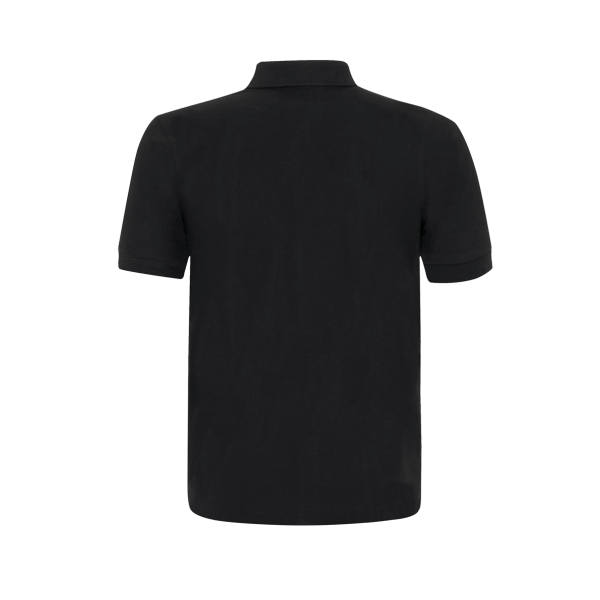 Black Dry Fit Performance Short Sleeve Polo Shirt For Men